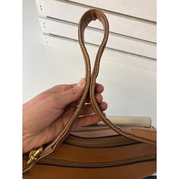 FOSSIL MEDIUM PEBBLED LEATHER TRI COLOR SHOULDER BAG - Picture 12 of 16